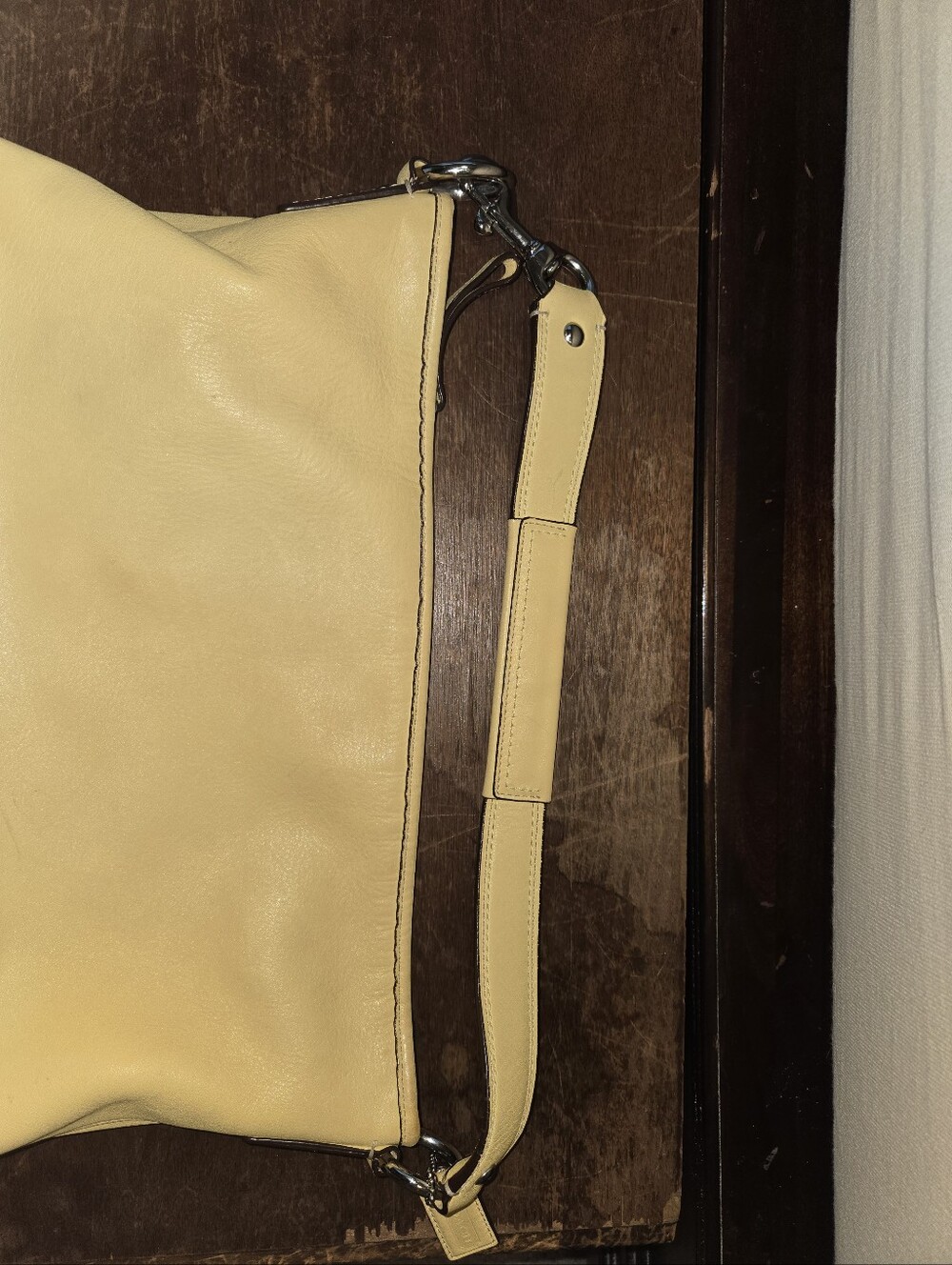 Coach Yellow Leather Shoulder Bag with Tag - Picture 11 of 13